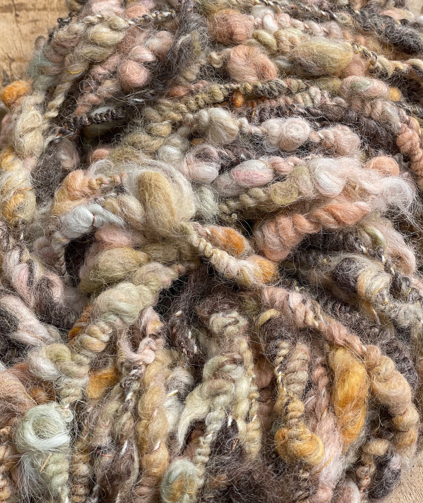 Hand Spun Alpaca Bulky Art Yarn