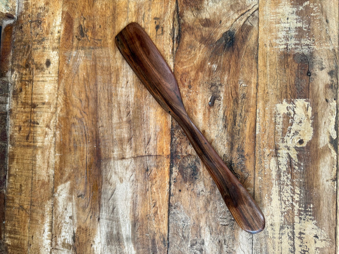 Handcrafted Walnut Sourdough Starter Spatula – One of a Kind, 11.5"