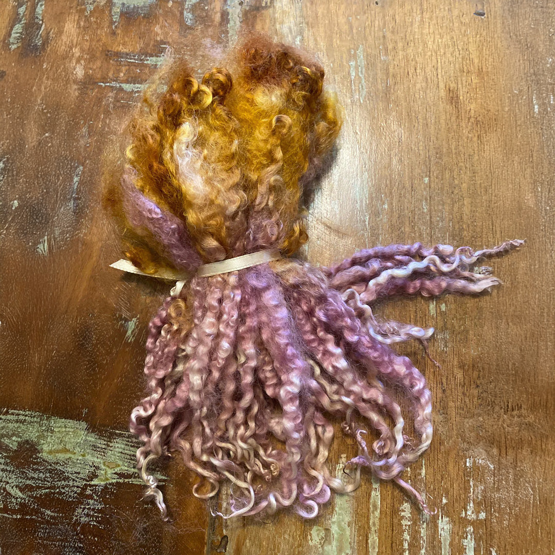 Hand Dyed Masham Sheep Locks