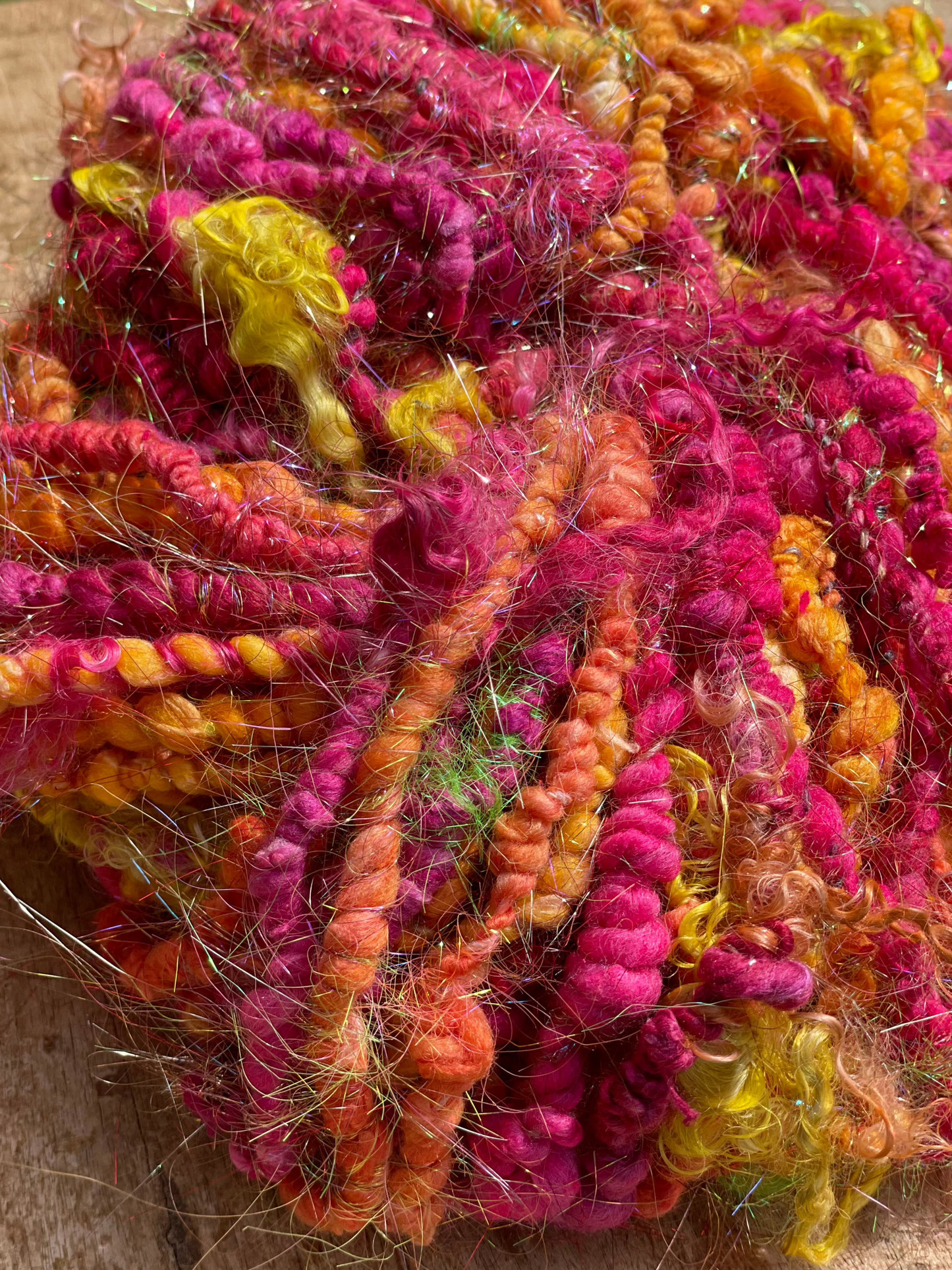 Merino Wool with Silk Slubs Yarn