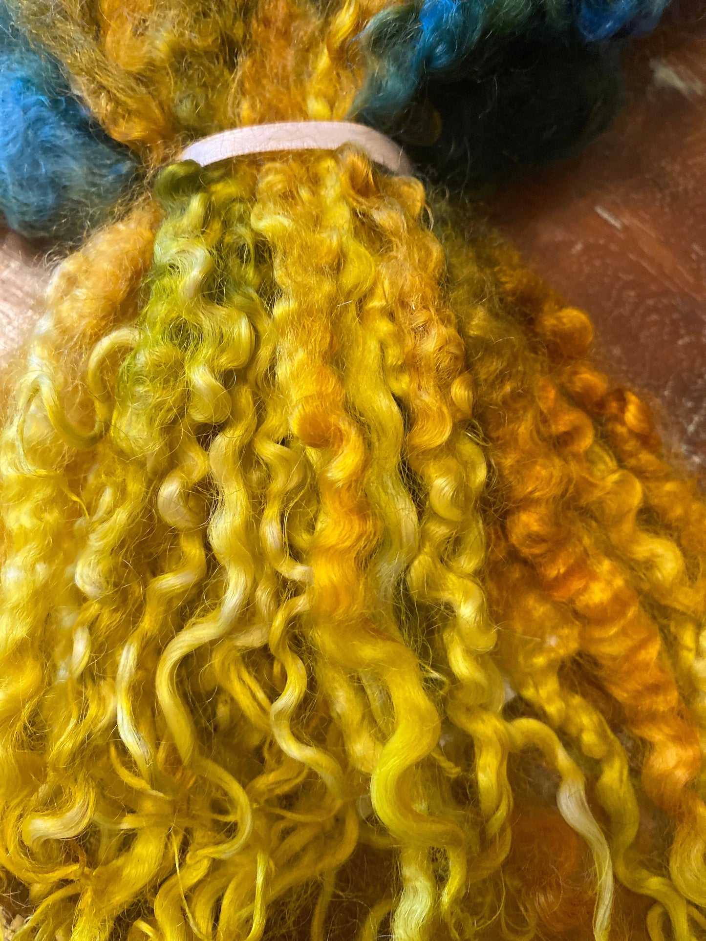 Hand Dyed Masham Sheep Locks