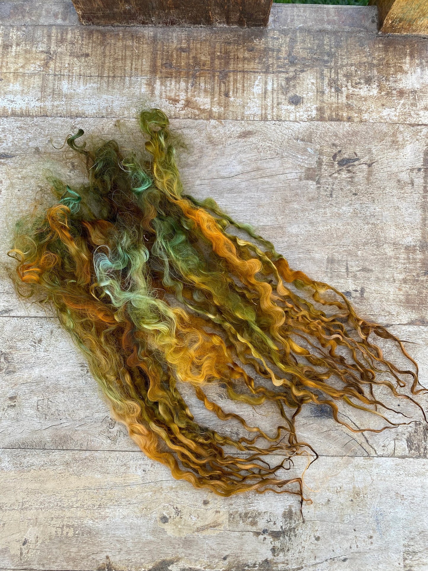 Hand Dyed Teeswater Locks
