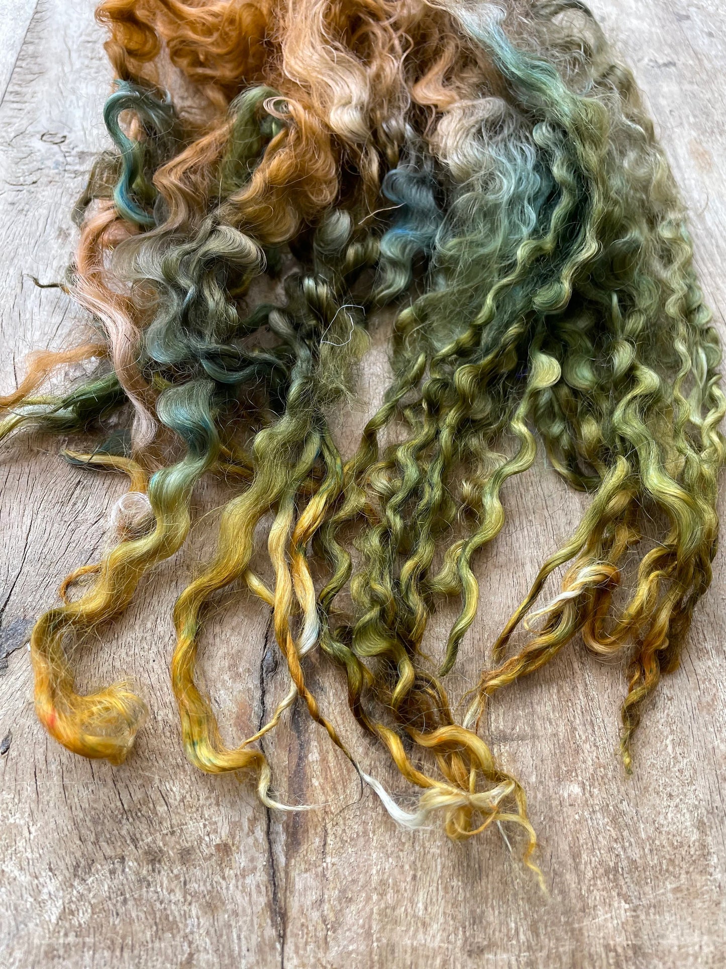 Hand Dyed Teeswater Locks