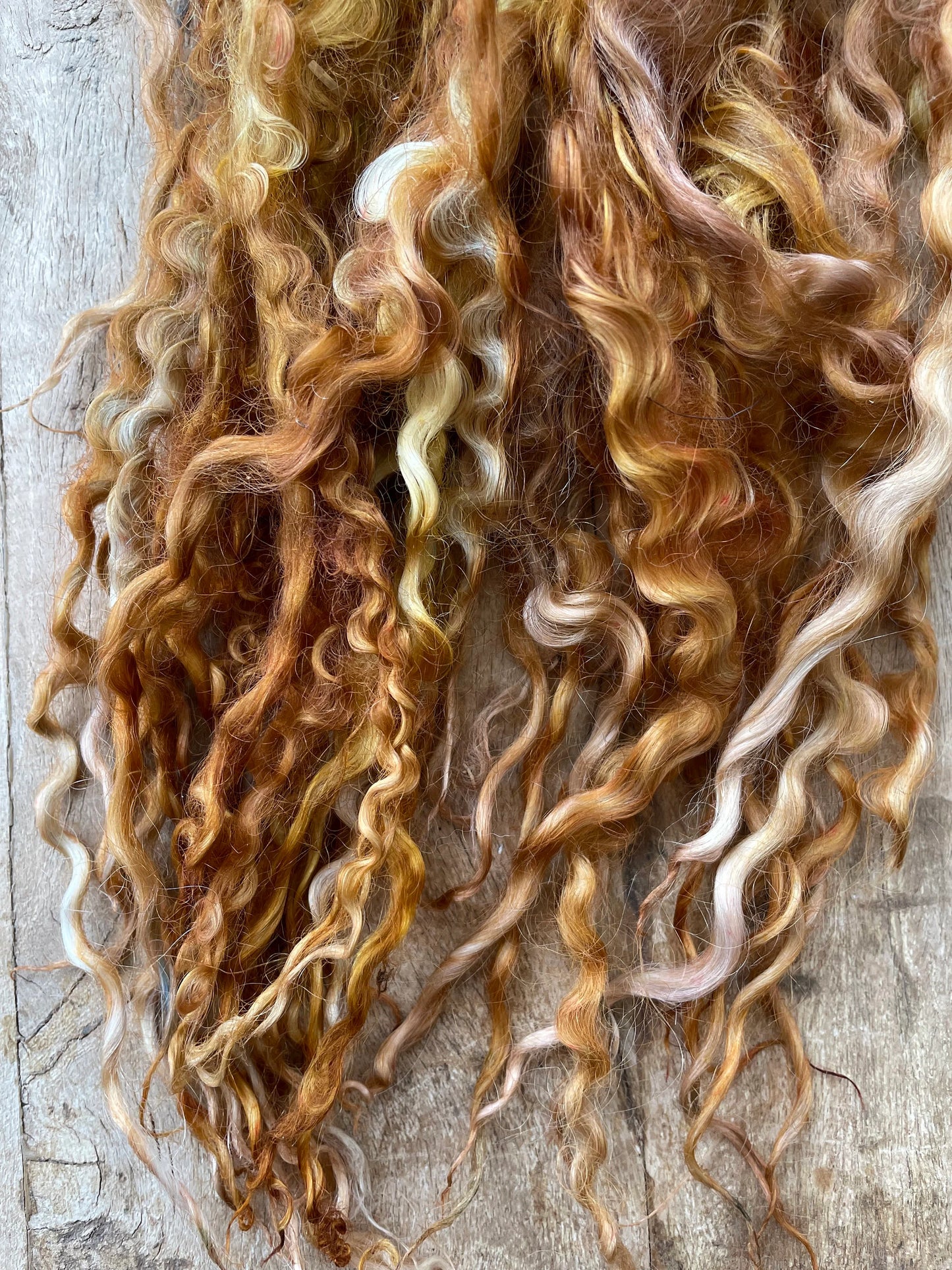 Hand Dyed Teeswater Locks