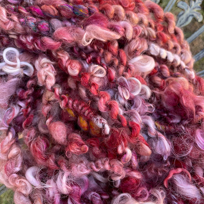 Crimson Berry Blush Art Yarn