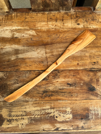 Handcrafted Apricot Wood Light-Duty Spatula – 14.5"