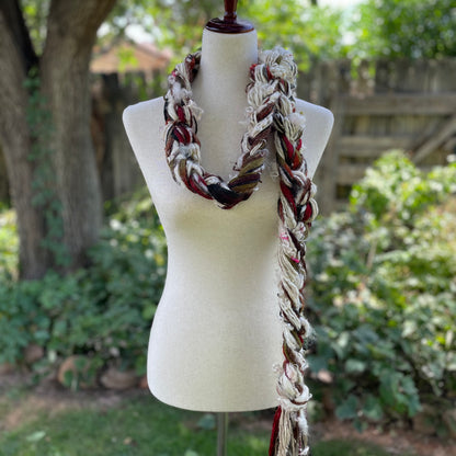 Hand knotted scarf 