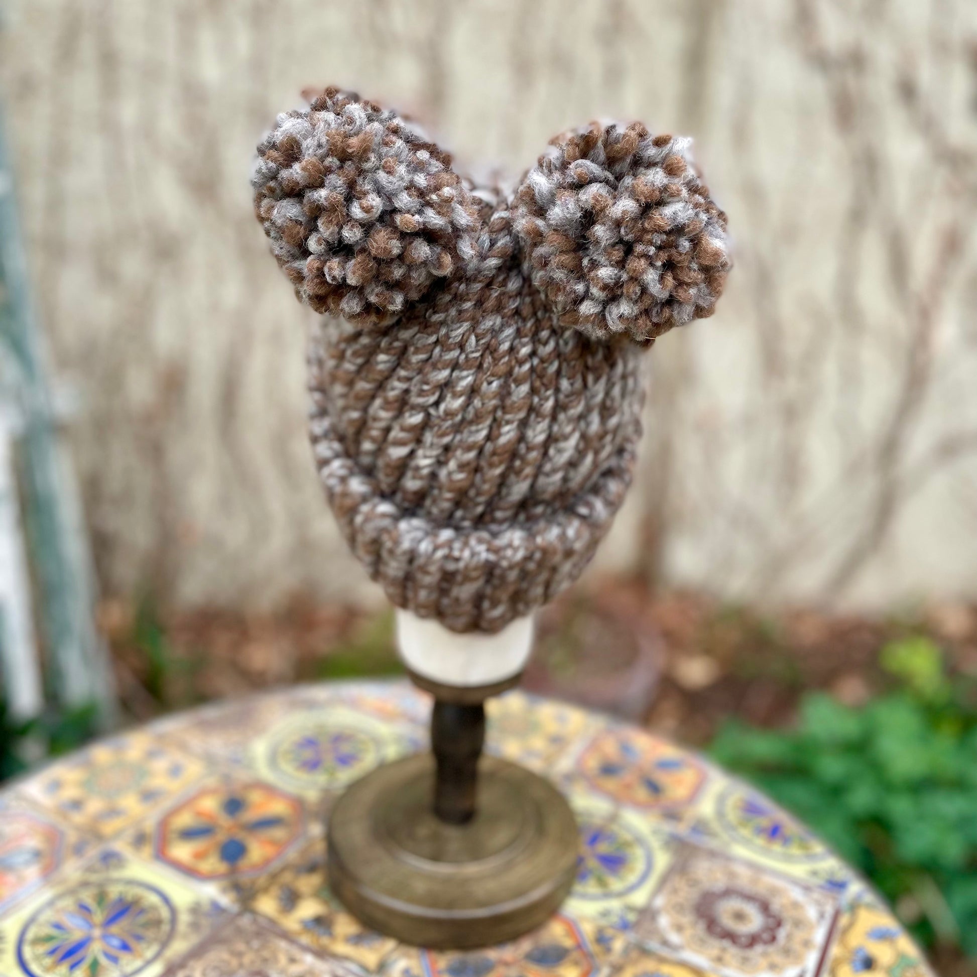 Shetland and Jacob Yarn Beanie