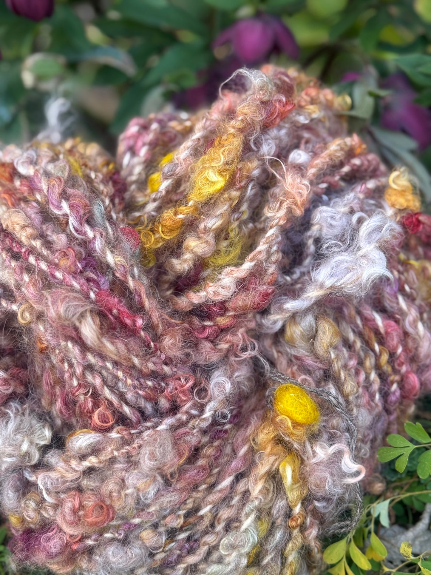 Sangria Sunset Mohair Yarn 80 yards