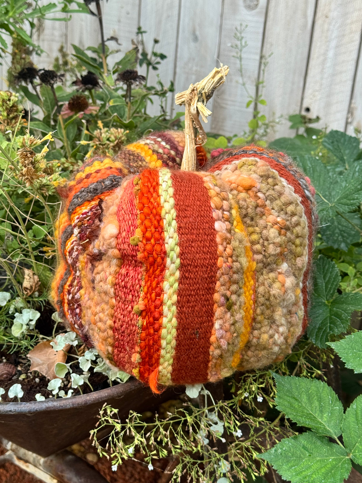 Hand-Woven Homestead Pumpkin