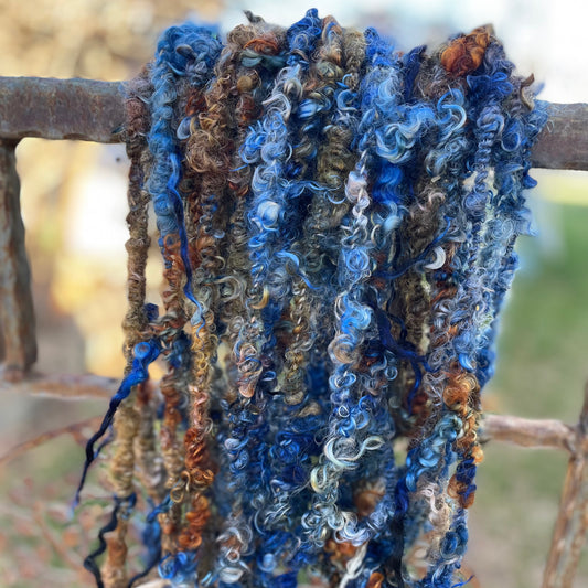 Beep Blue Angora Art Yarn