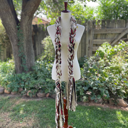 Hand knotted scarf 
