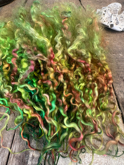 hand dyed teeswater lock for doll hair