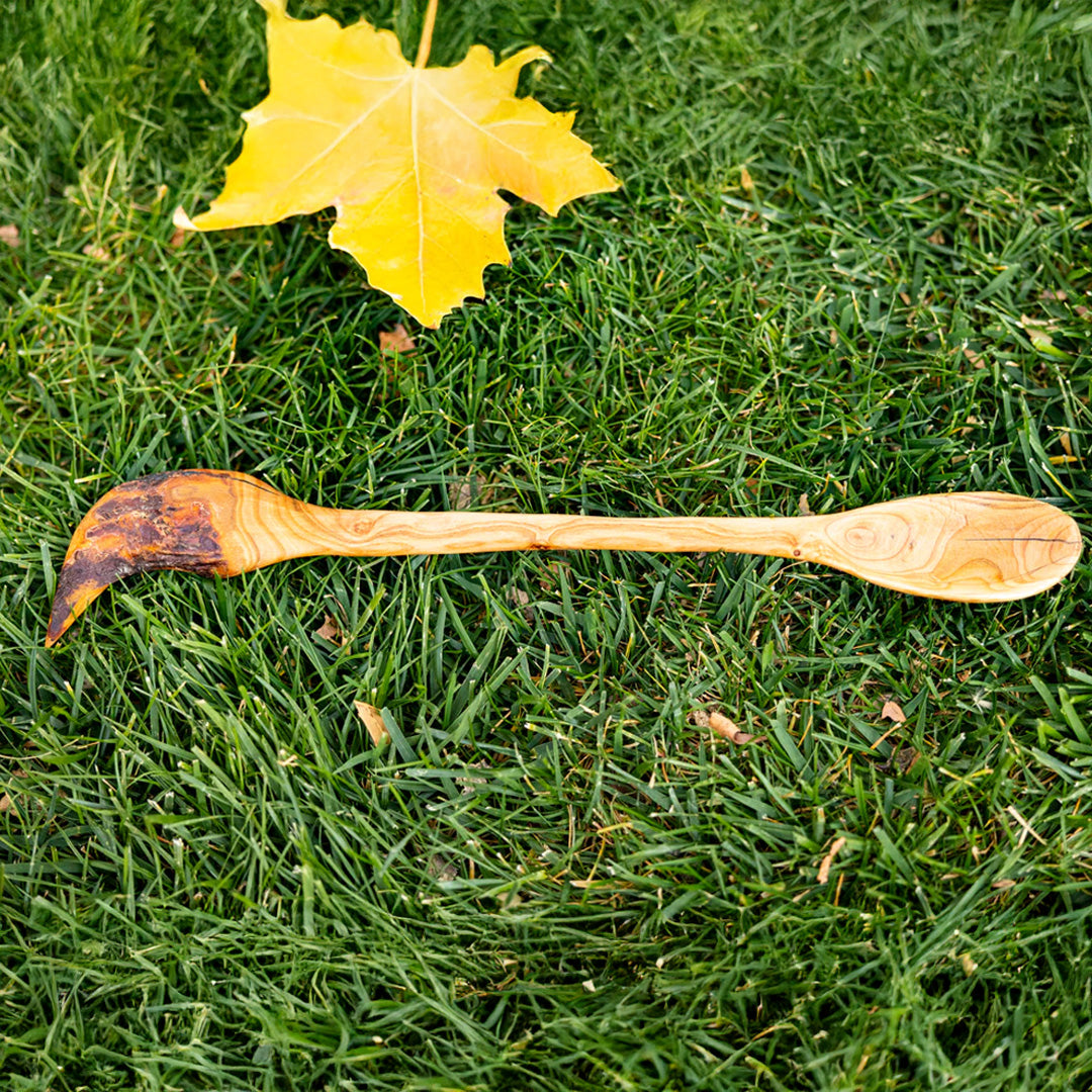 Cherry Wooden Spoon Hand Carved