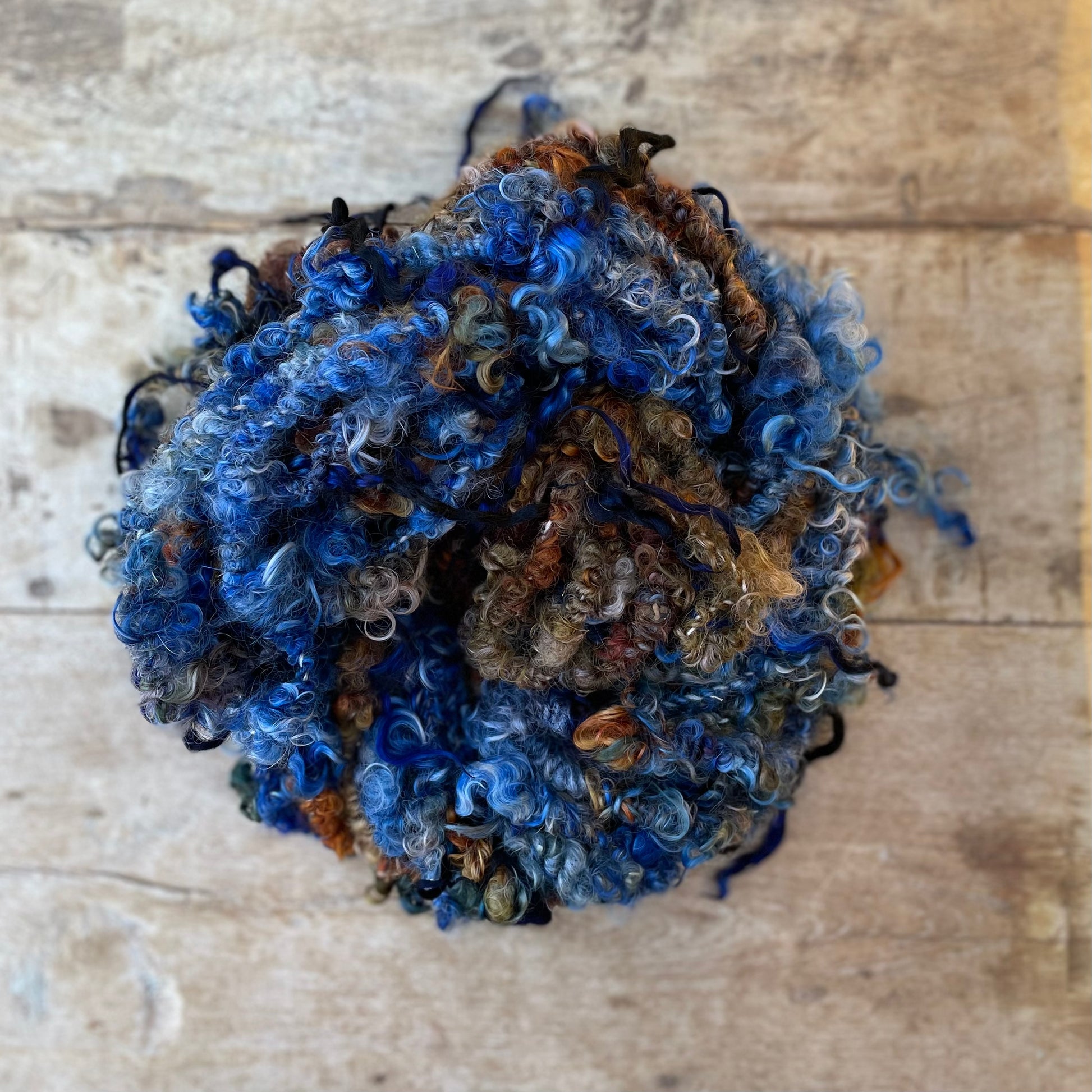 Beep Blue Angora Art Yarn