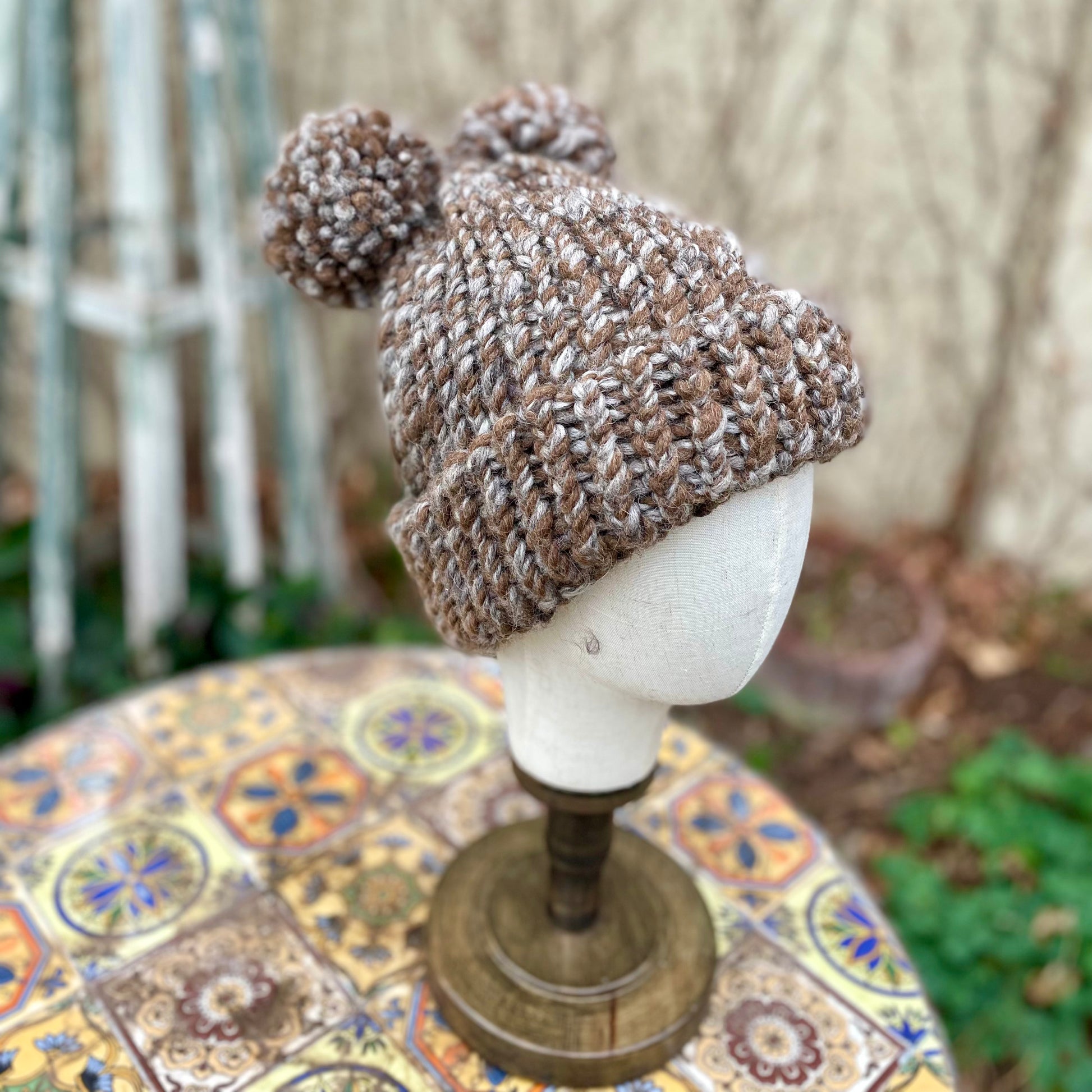 Shetland and Jacob Yarn Beanie