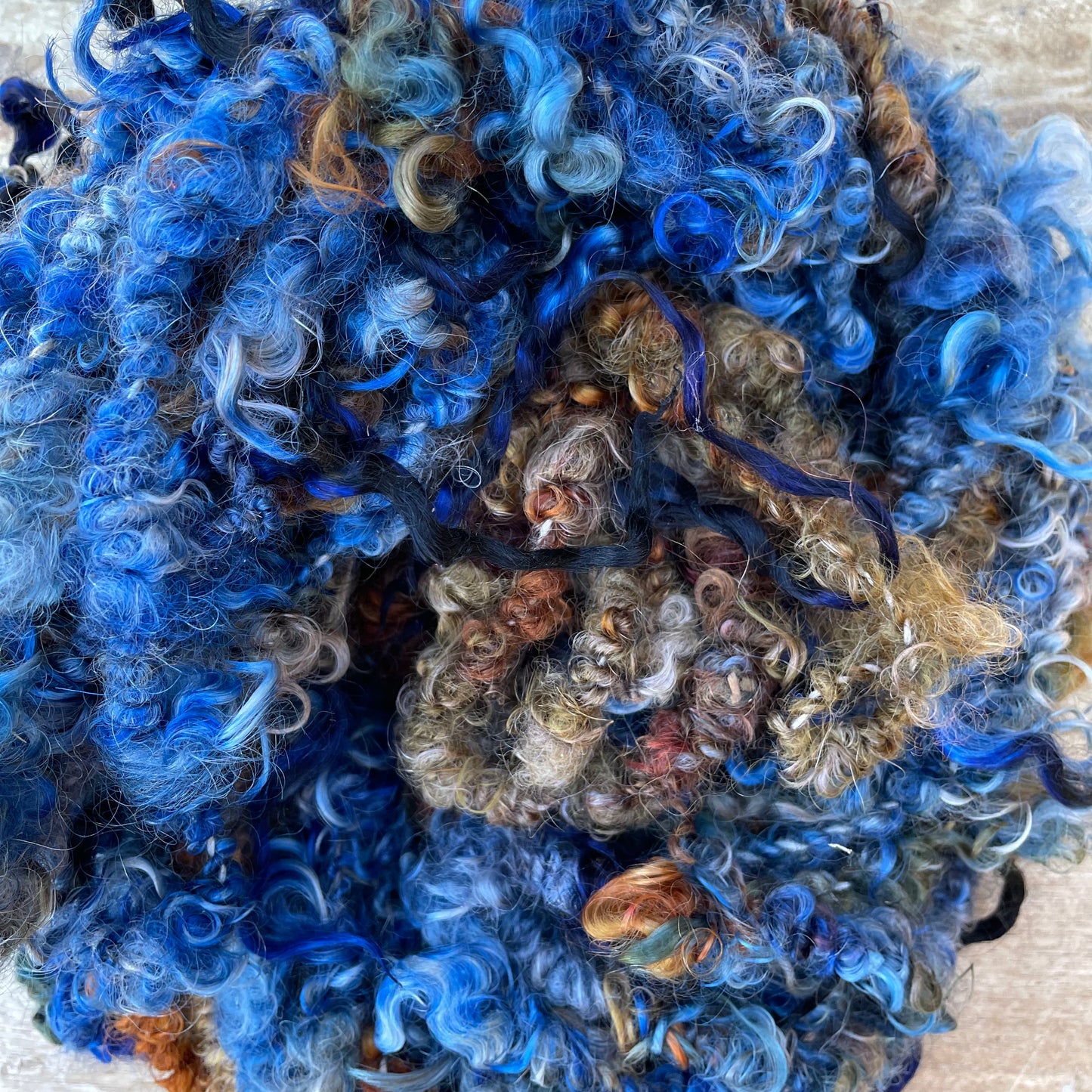 Beep Blue Angora Art Yarn