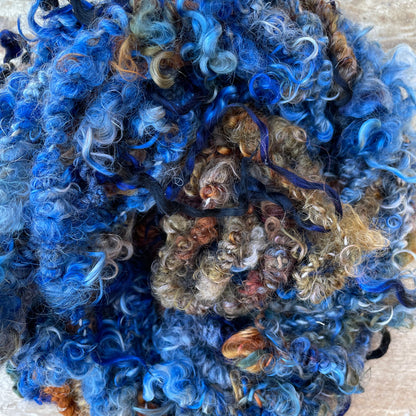 Beep Blue Angora Art Yarn