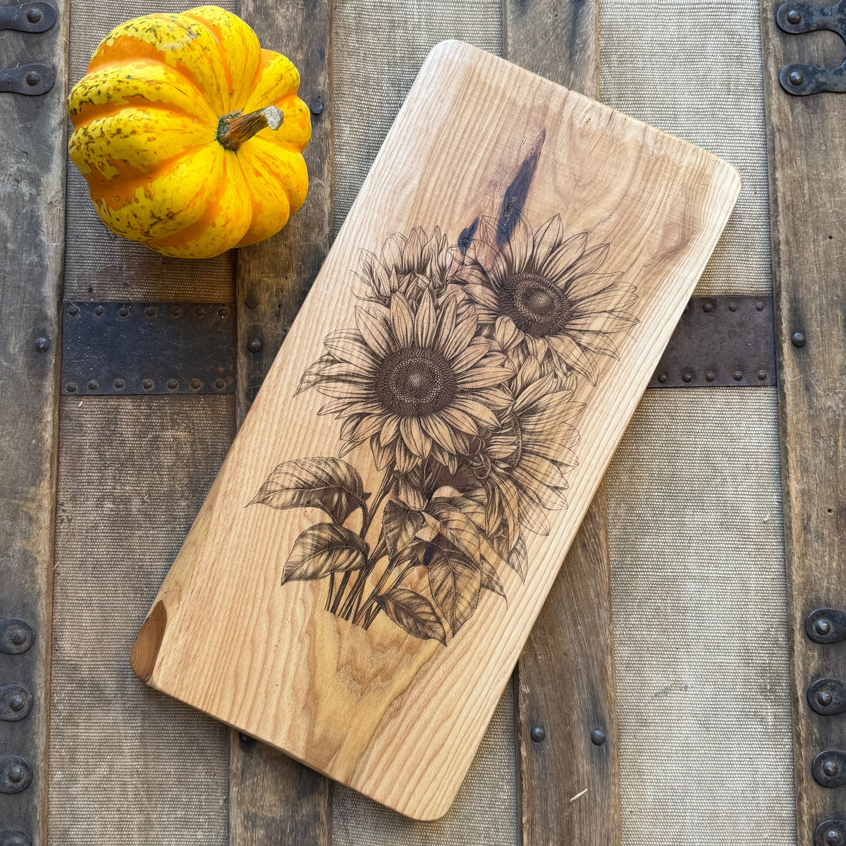 Walnut Sunflower Garden Board