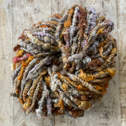 Handspun Coil & Lock Spun Angora Art Yarn – 50 Yards