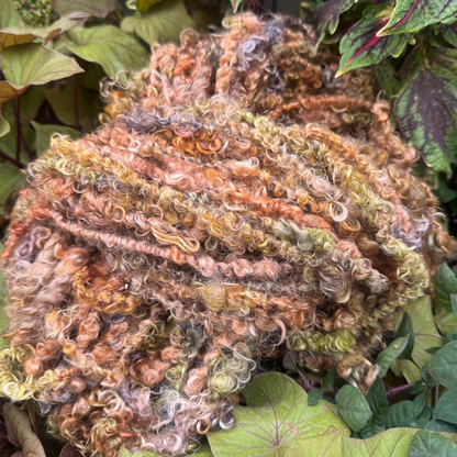 Handspun Angora (Mohair) Coil & Lock Spun Art Yarn – 78 Yards