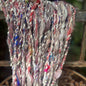 Handspun Sheep Wool with Sari Silk Loops – 92 Yards