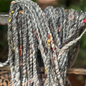 Handspun Jacob Sheep Wool with Sari Silk – 80 Yards