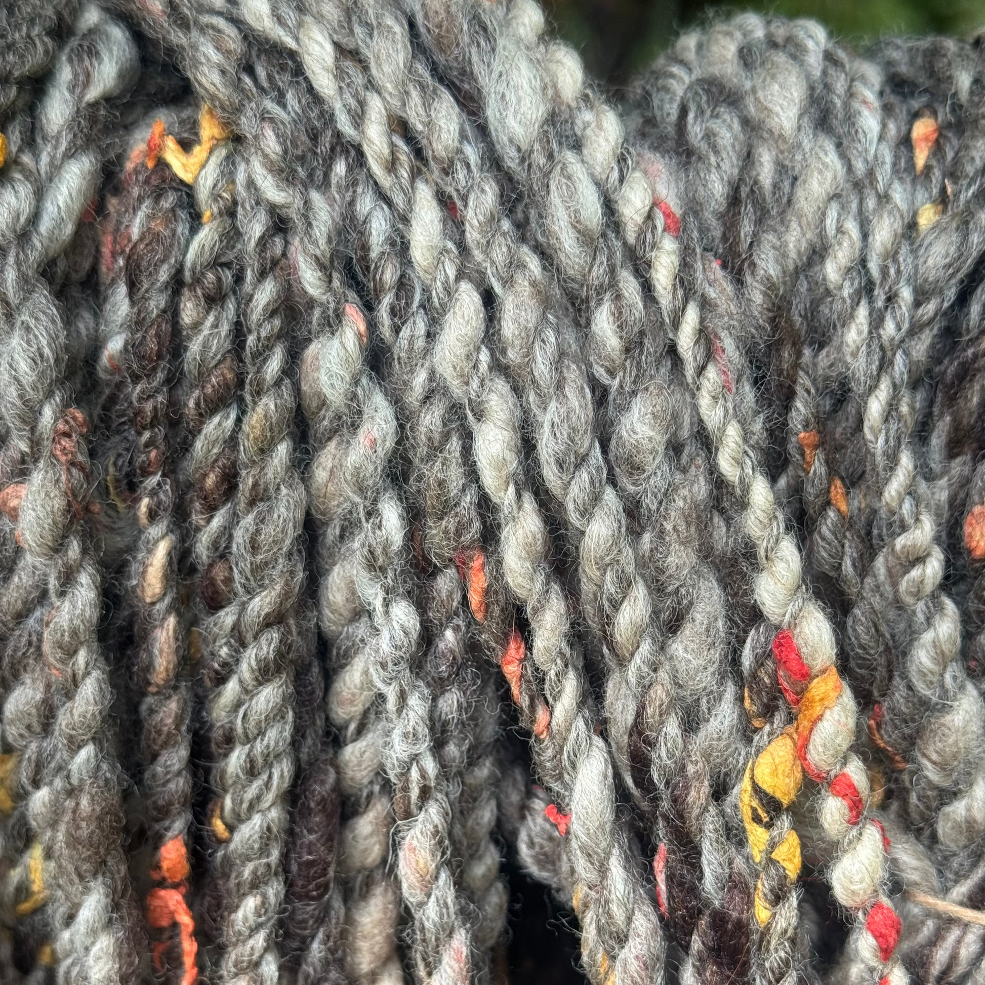 Handspun Jacob Sheep Wool with Sari Silk – 80 Yards